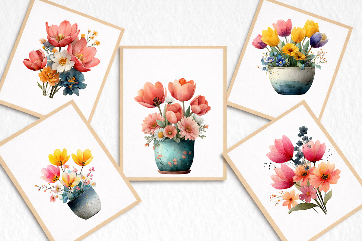 Whimsical Spring Clipart, an Illustration by DreamArtGraphic (Photo 4 of 8)