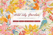 Wild Lily Garden Botanical Set, a Pattern Graphic by Sawango Designs (Thumbnail 1 of 9)