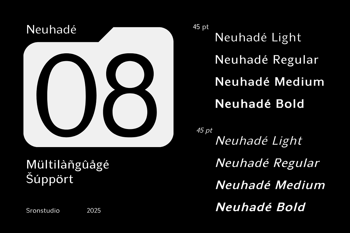 Neuhade - Modern Logo Font, a Sans Serif Font by Sronstudio (Photo 13 of 14)