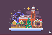 Winter Backgrounds and Landscapes, a Decorative Illustration by Alex Krugli (Thumbnail 11 of 11)