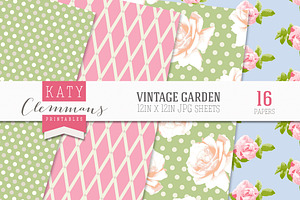 Vintage Garden Papers