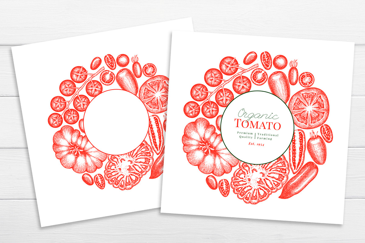 Tomato Farm Vector Collection, a Food Illustration by Lubov Illustrations Shop (Photo 11 of 13)