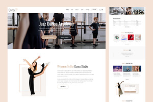 Dance - Dance Studio Web Template, a HTML Template by TemplatesJungle