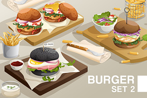Big Set of Burgers 02