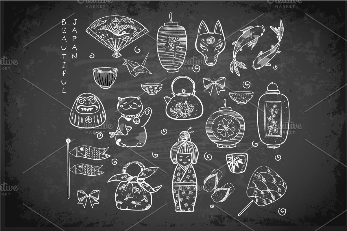 Japanese doodles, an Illustration by Elina_Li (Photo 8 of 13)