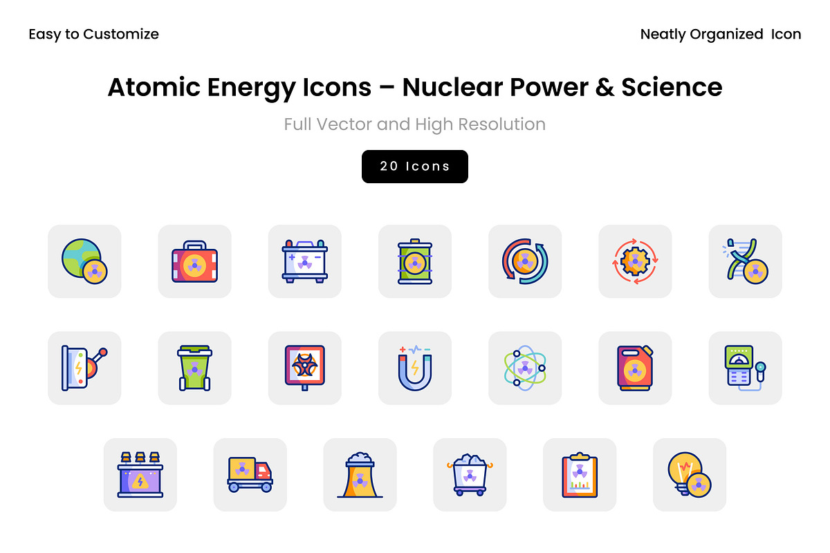Atomic Energy Icons – Nuclear Power, an Icon by Wencory (Photo 2 of 2)