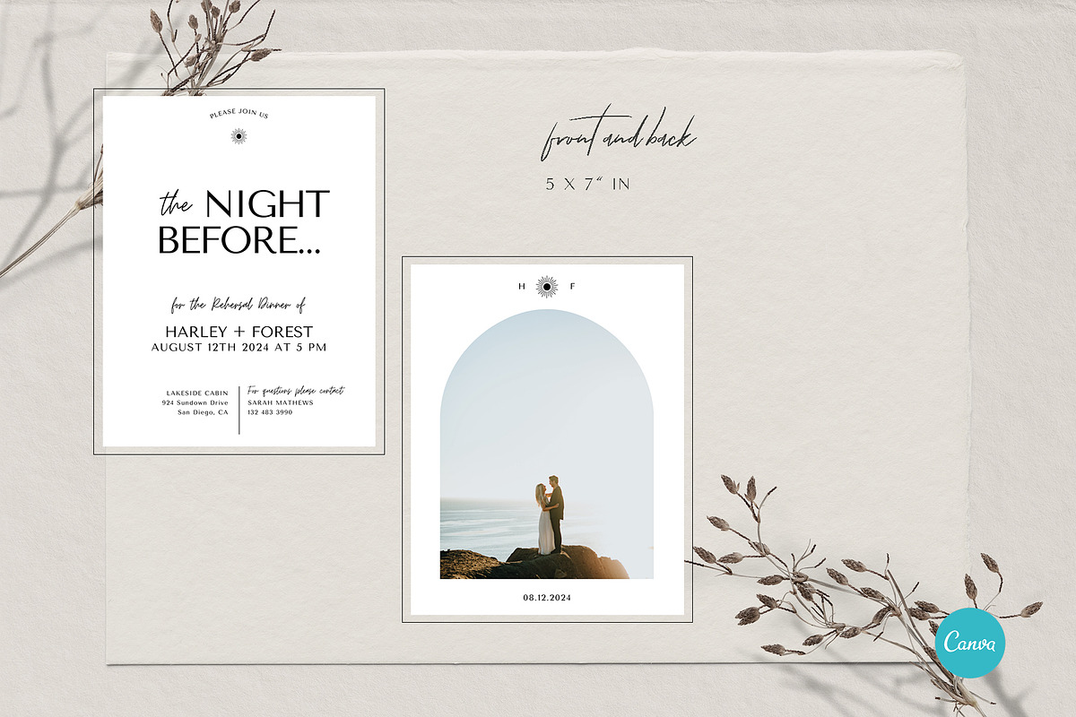 Elegant Rehearsal Dinner CANVA, an Invitation Template by StudioVonBraitenberg (Photo 4 of 5)
