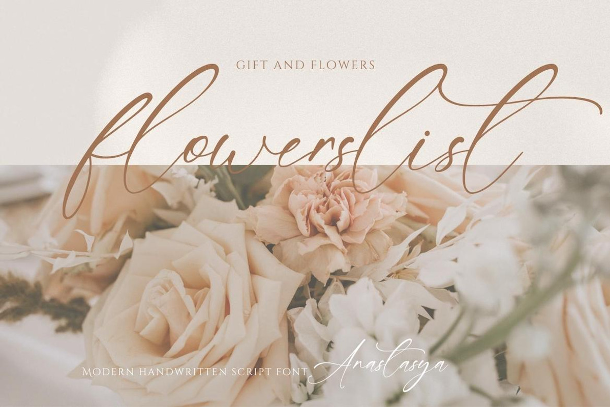 Anastasya Handwritten Signature Font, a Handwritten Font by CreateBigSupply (Photo 2 of 9)