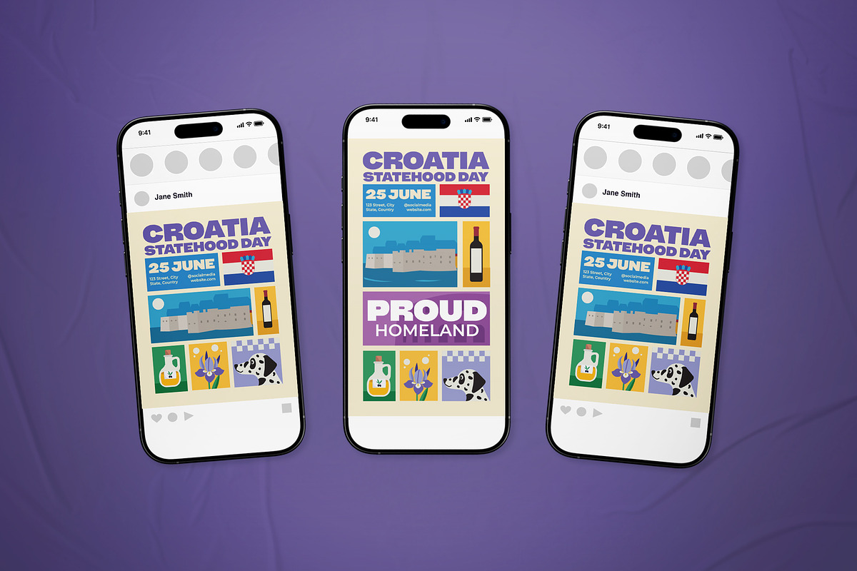 Croatia Statehood Day Flyer Set, a Flyer Template by The Good Store (Photo 2 of 2)