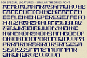 SIMILAR THEORIES - TECHNO FONT, a Sans Serif Font by 177Studio (Thumbnail 7 of 8)