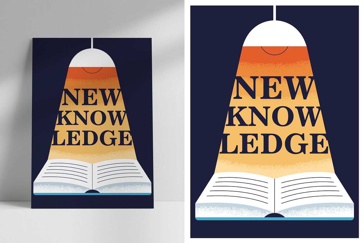 Education poster designs with books, an Education Illustration by Good Studio (Photo 2 of 5)