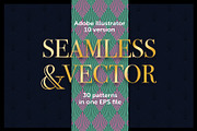 Art Deco vector patterns, a Pattern Graphic by Designnina Shop (Thumbnail 2 of 8)