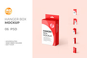 Hanger Paper Box Mockup, a Packaging Mockup by Adstart (Thumbnail 1 of 5)