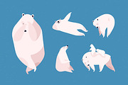 Cute polar bear set, an Animal Illustration by Good Studio (Thumbnail 2 of 6)