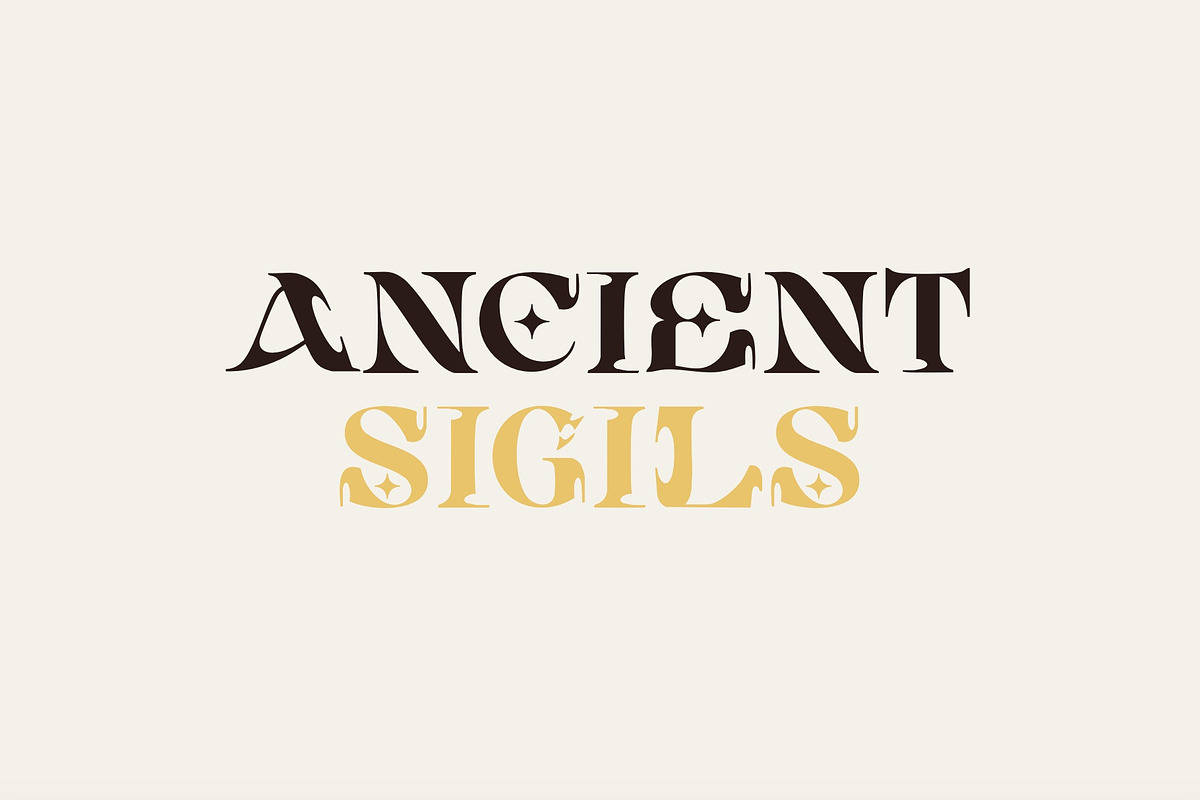 Arcane Sigil Decorative Font, a Handwritten Font by Graphic Spirit (Photo 6 of 8)