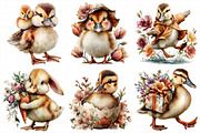 Cute Easter Ducks Clipart, an Illustration by Daily.Designs (Thumbnail 6 of 8)