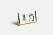 Table Tent Mockup, a Product Mockup by bimockup (Thumbnail 2 of 6)