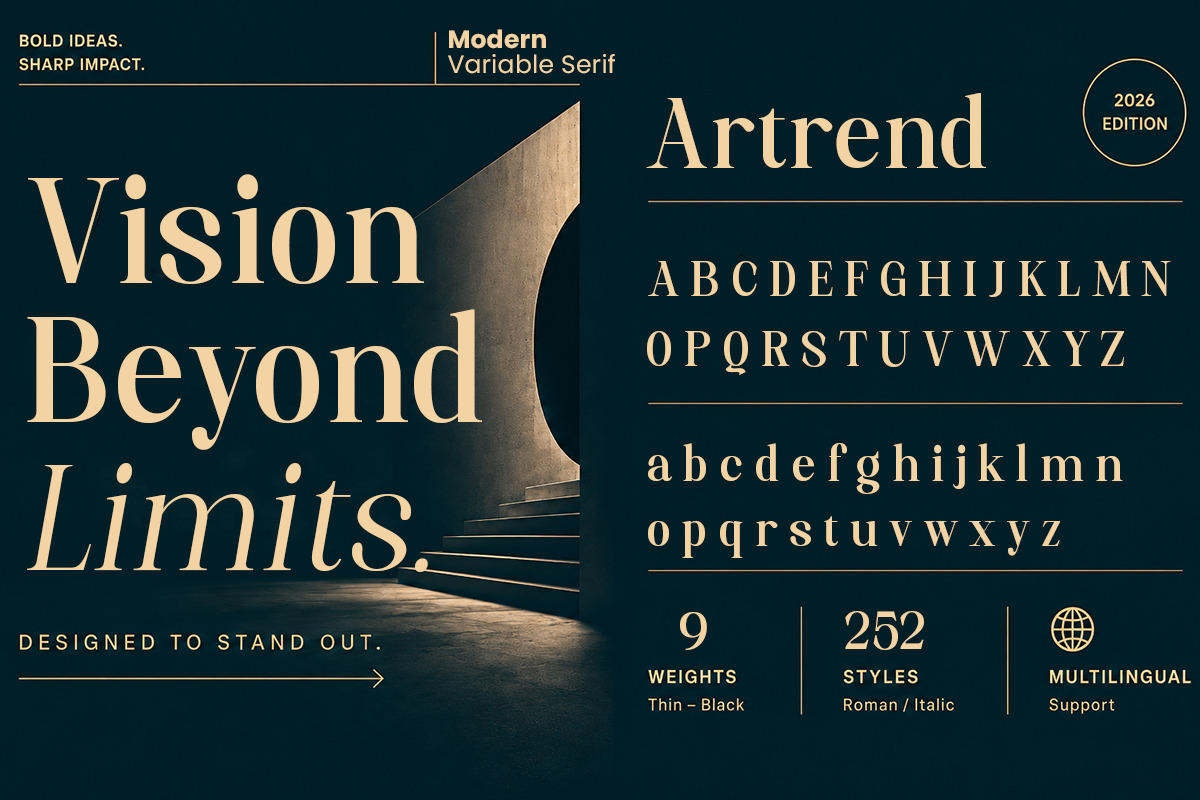 Artrend, a Serif Font by Propertype (Photo 4 of 15)