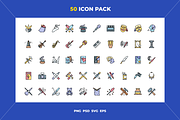 General arts icons, an Outline Icon by Wencory (Thumbnail 1 of 2)