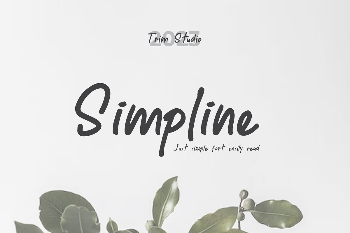 Simpline - Just Simple Handwritten, a Handwritten Font by TrimStudio (Photo 1 of 8)