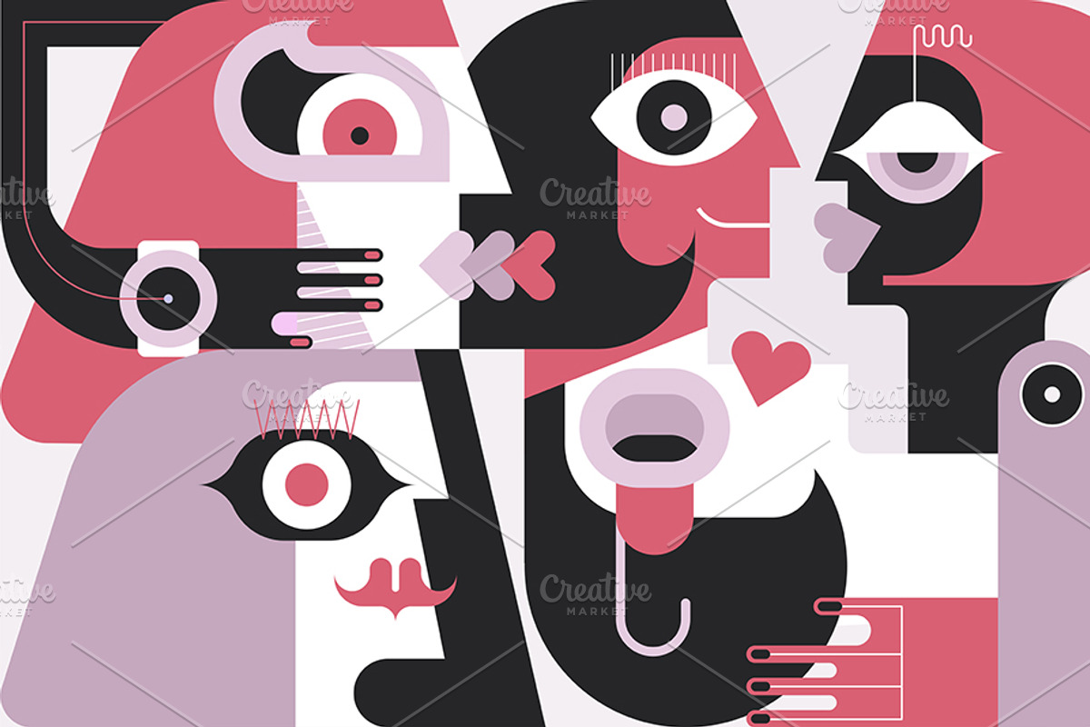 Five People vector illustration, a Person Illustration by danjazzia (Photo 2 of 2)
