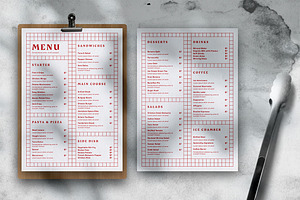 Trendy Food Menu