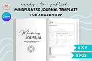 KDP Mindfulness Journal Template, a Magazine Template by Self Publishing Magic (Thumbnail 1 of 2)