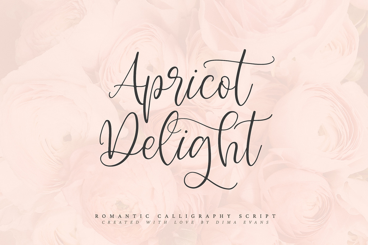 Apricot Delight Romantic Script