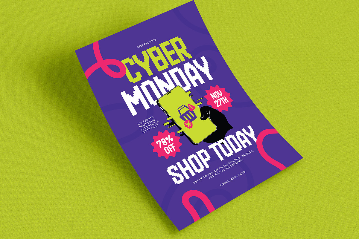 Cyber Monday Sale Flyer, a Flyer Template by Guuver (Photo 3 of 3)