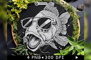Koi Cartoon Sunglasses Cool Funky, a Background Graphic by LaseredNinja (Thumbnail 7 of 7)