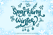 Sparkling Winter – Holiday Font, a Handwritten Font by Creaditive Design (Thumbnail 1 of 11)