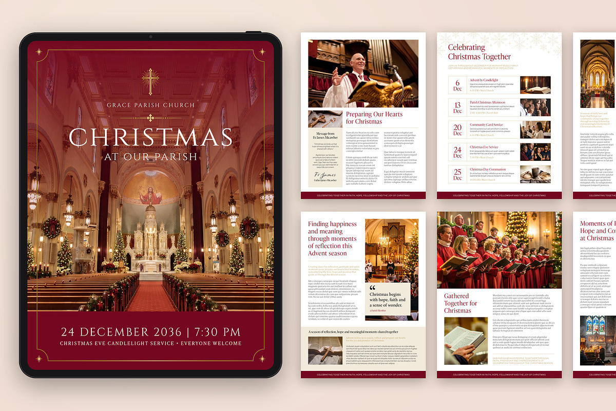 Christmas Church Digital Magazine, a Magazine Template by BrandPacks (Photo 1 of 5)