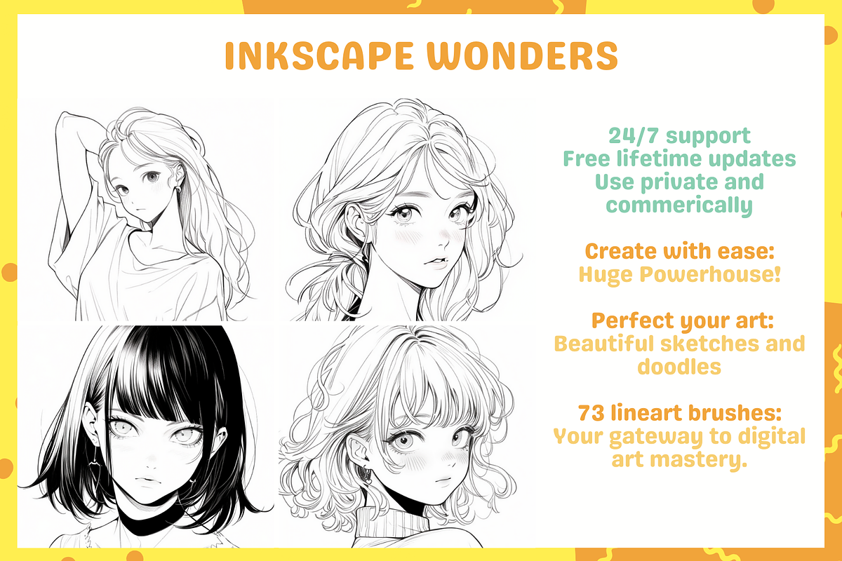 Procreate Easy Manga Lineart, a Brush Add-On by nikiartcorner (Photo 3 of 10)