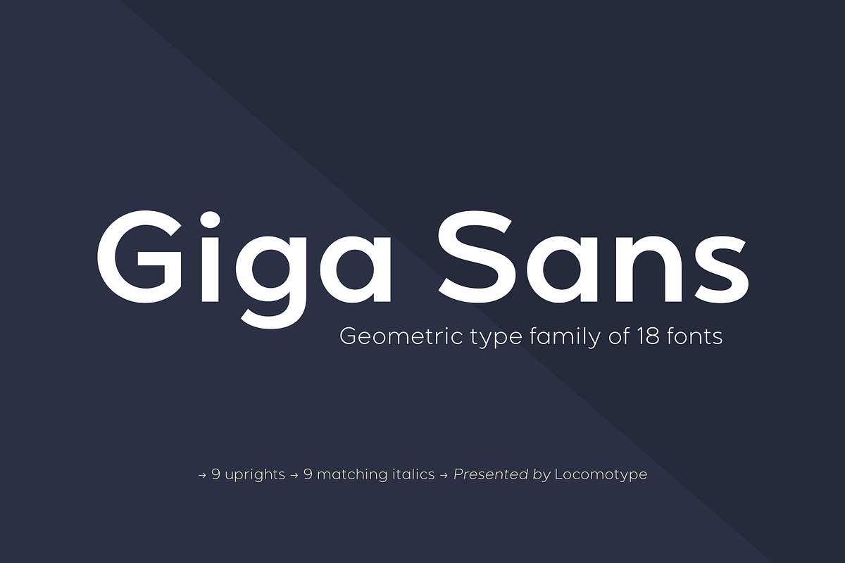 Giga Sans, a Sans Serif Font by Locomotype (Photo 1 of 10)