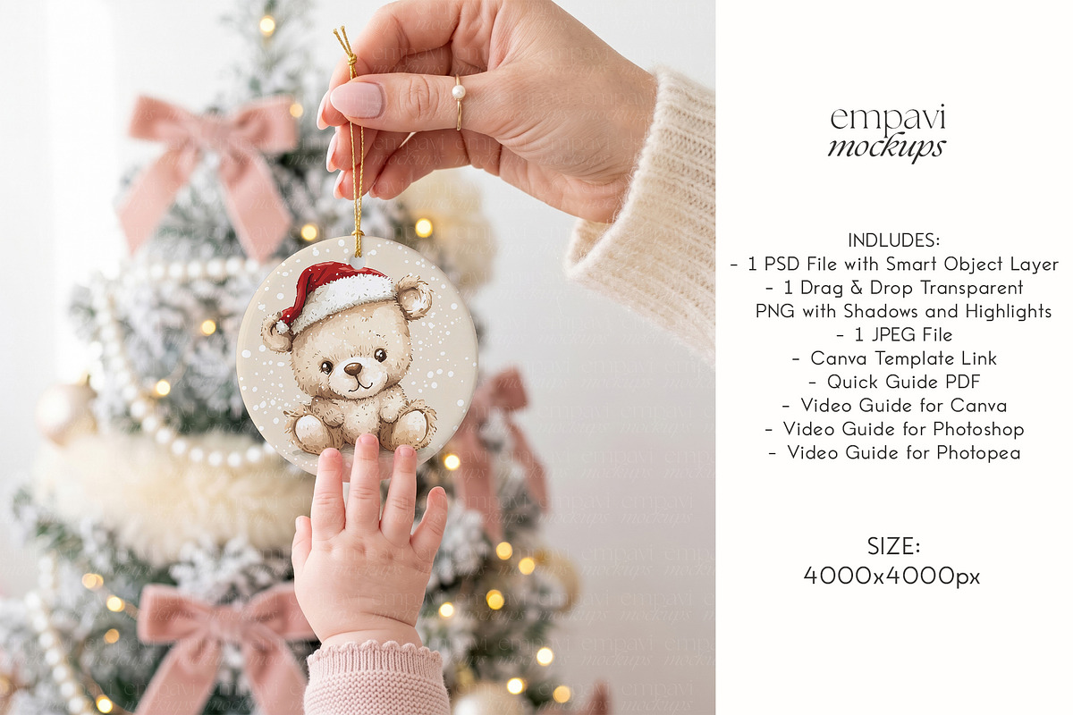 Ornament Mockup, a Household Mockup by EmpaviMockups (Photo 4 of 7)
