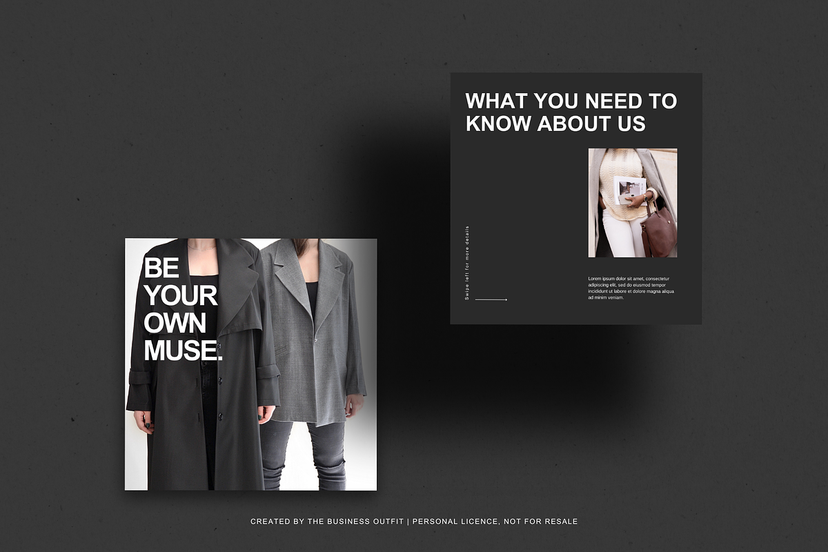 Bold Editorial Instagram Posts, a Social Media Template by thebusinessoutfit (Photo 6 of 11)