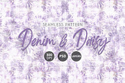 Denim & Daisy - Seamless Patterns, a Pattern Graphic by texvogue (Thumbnail 1 of 20)