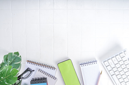 Office desk background, a Business Photo by Rimma