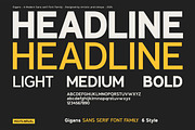 Gigans - Sans serif font family, a Sans Serif Font by Artistic & Unique (Thumbnail 8 of 15)