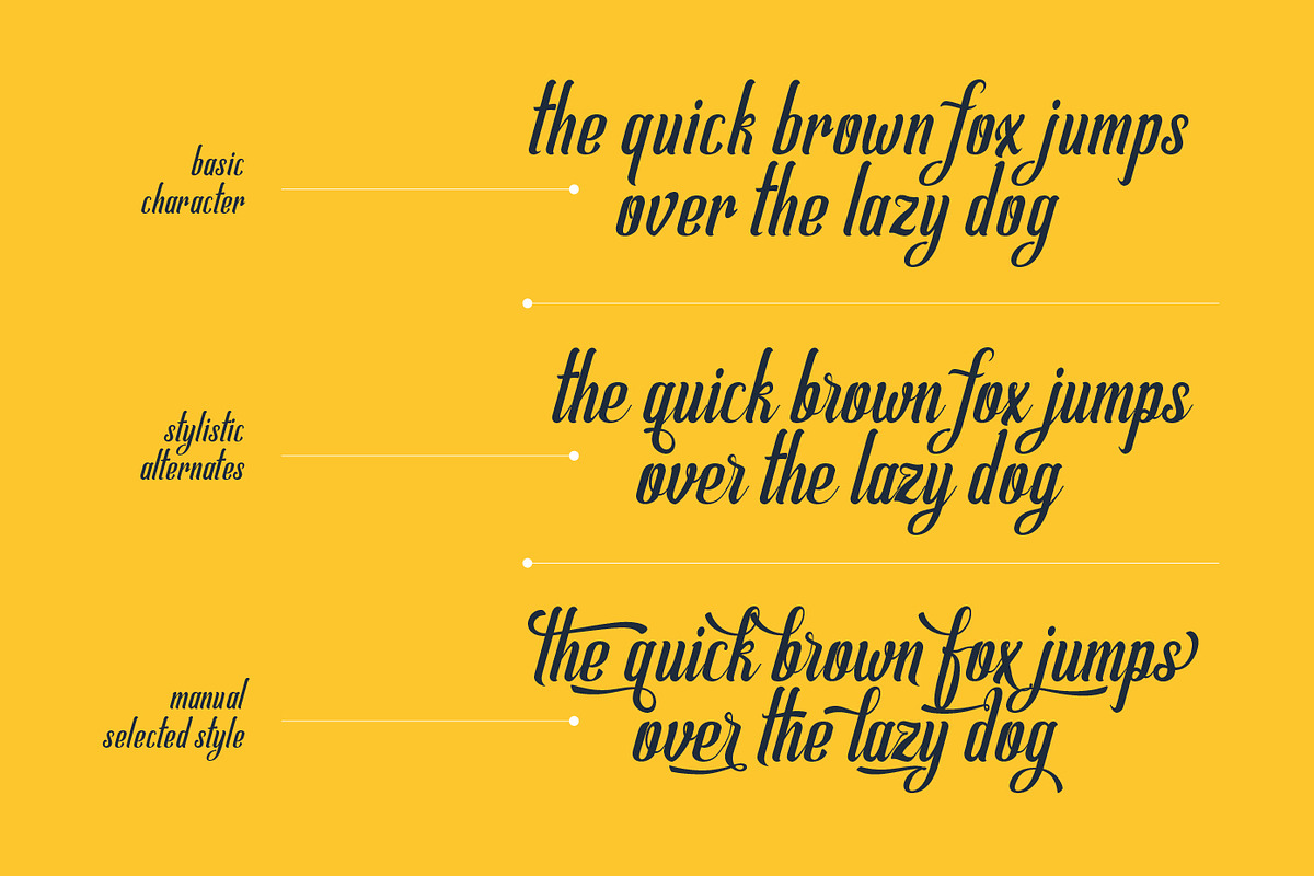 Allema Script Font preview 4