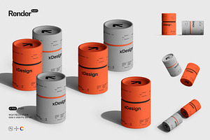 Paper Tubes Mockups, a Packaging Mockup by Renderteam