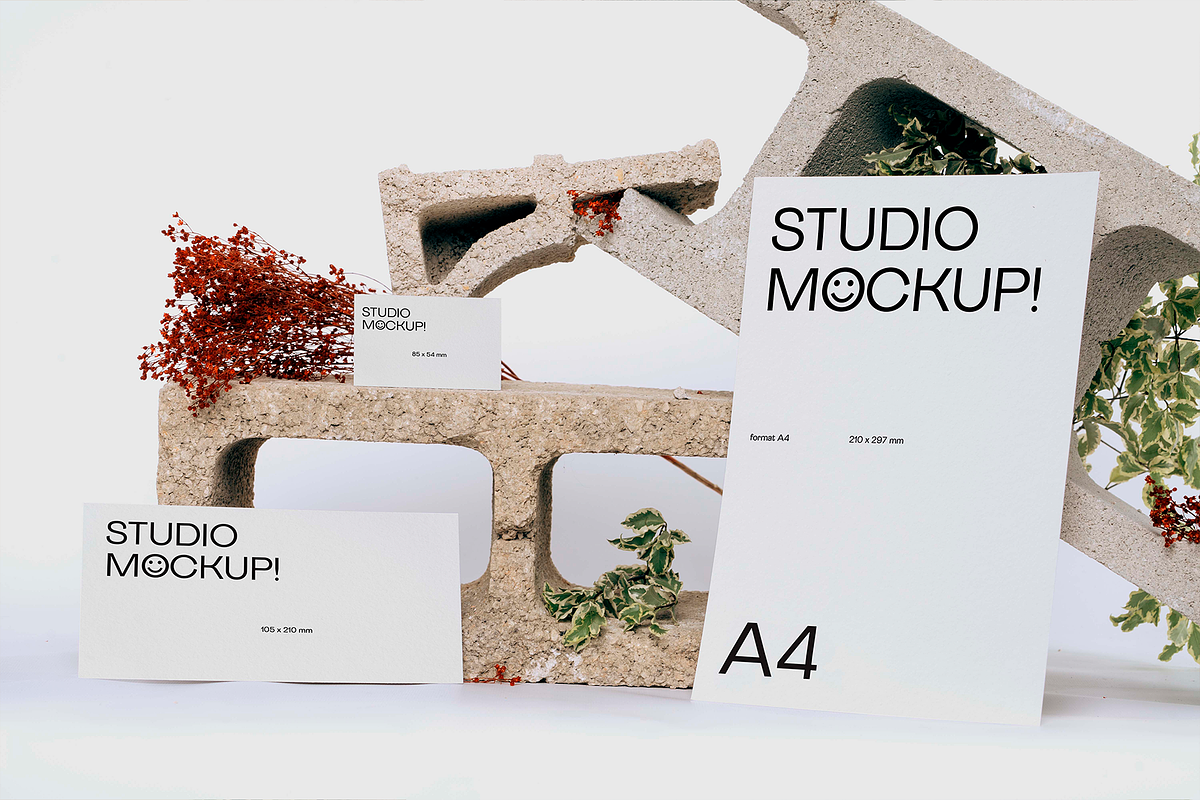 BUSINESS STATIONERY MOCKUP BRUT, a Graphic by Le Studio Mockup (Photo 4 of 4)