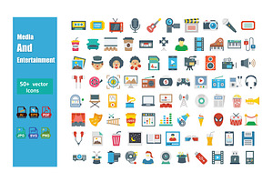 Media & Entertainment Icon Pack, an Icon by Vector Portal