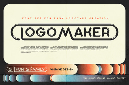Logomaker Font Family, a Sans Serif Font by Gleb Guralnyk