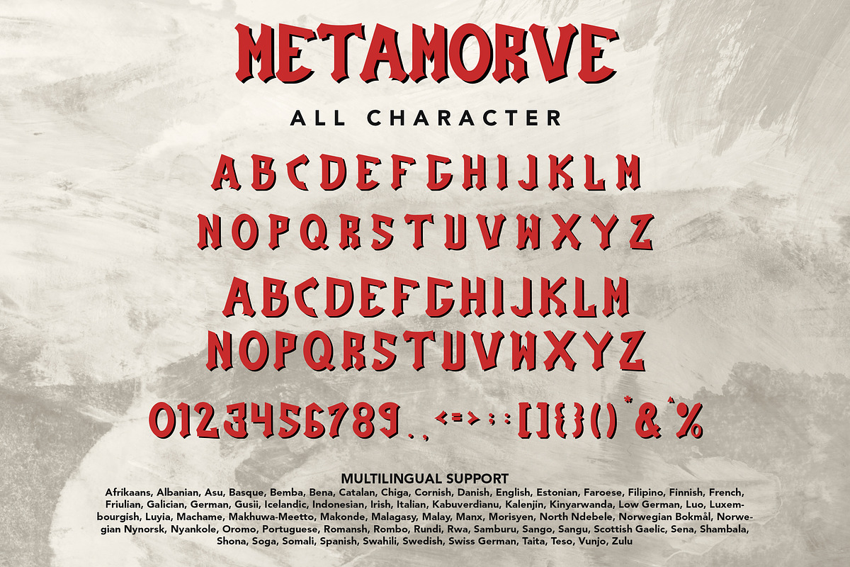 Metamorve - Blackletter Display Font, a Blackletter Font by Arendxstudio (Photo 8 of 9)