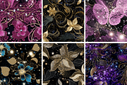 Glitter Lace Seamless Patterns, a Pattern Graphic by PrintablesByFranklyn (Thumbnail 3 of 4)