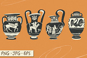 Ancient vases, an Object Graphic by Twisted Tail (Thumbnail 4 of 5)