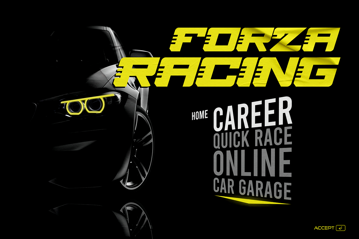 Race Freak - Racing Theme Font, a Font by figuree studio (Photo 5 of 6)