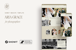 Aria Grace Showit Website Template, a Websites & App Template by Lovendear Design