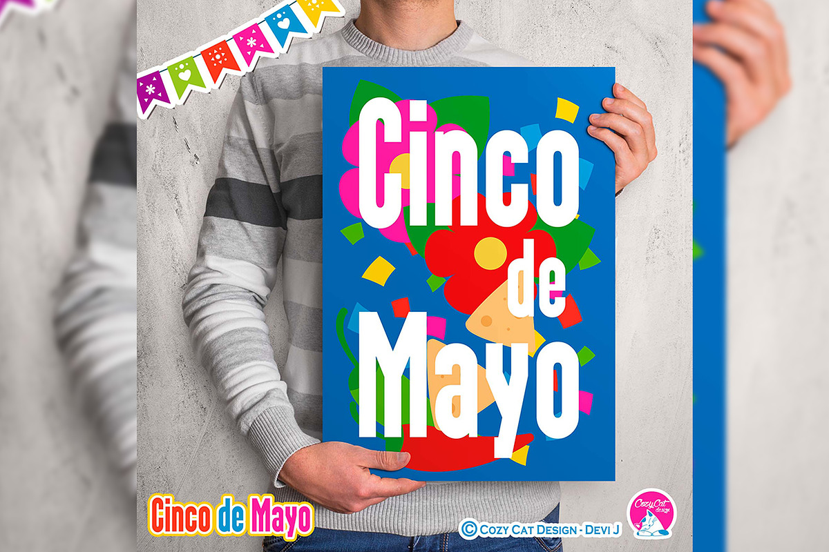 Cinco De Mayo Digital Clip Art, an Object Illustration by Cozy Cat Design (Photo 3 of 3)